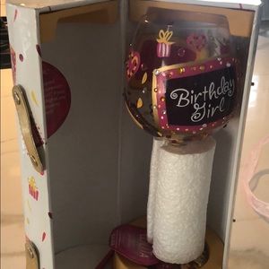 BRAND NEW birthday wine glass